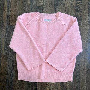 Humanoid Boxy Light Pink Sweater 3/4 Sleeve Wool Blend M/L